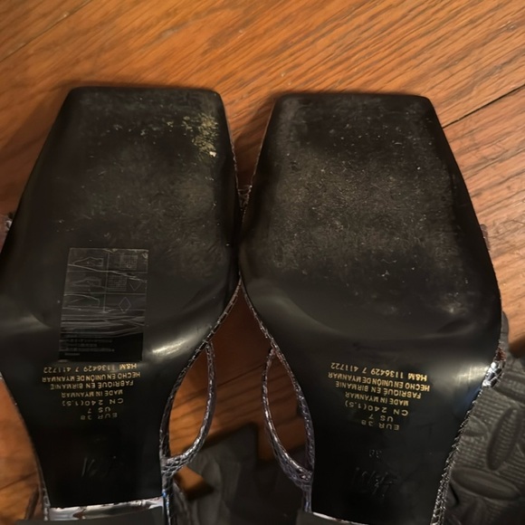 “ Rene Caovilla ””” spiral HM wrap croc heels square toe - Picture 3 of 4